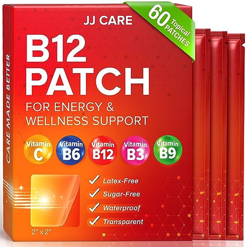 JJ CARE Topical Daily B12 Patches